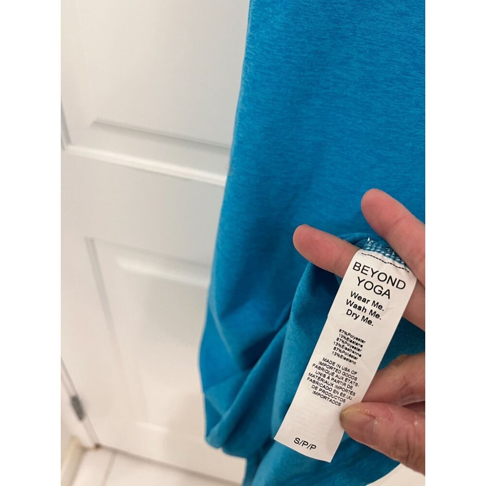 NWT Beyond Yoga Spacedye Under Lock and Key Dress Blue Cross Back SMALL - Picture 13 of 13